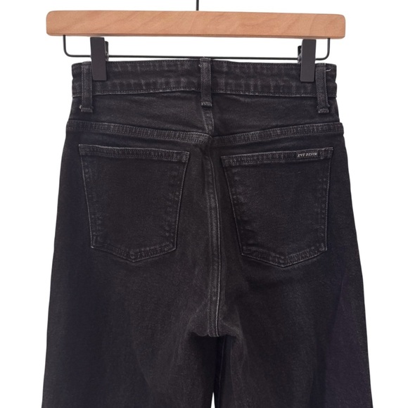 Eve Denim The Charlotte in "Noir" High Rise Wide Leg Black Jeans Size 26 - Picture 11 of 14